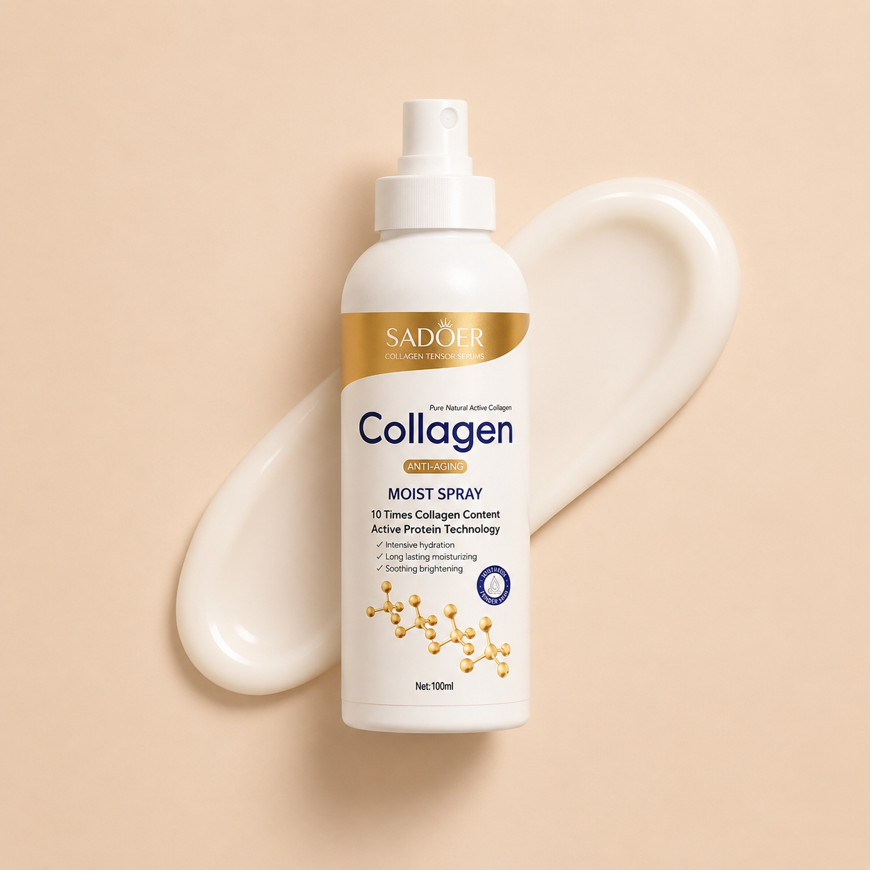 Golden Collagen Lift Spray™ – Trattamento Rassodante Anti-Rughe