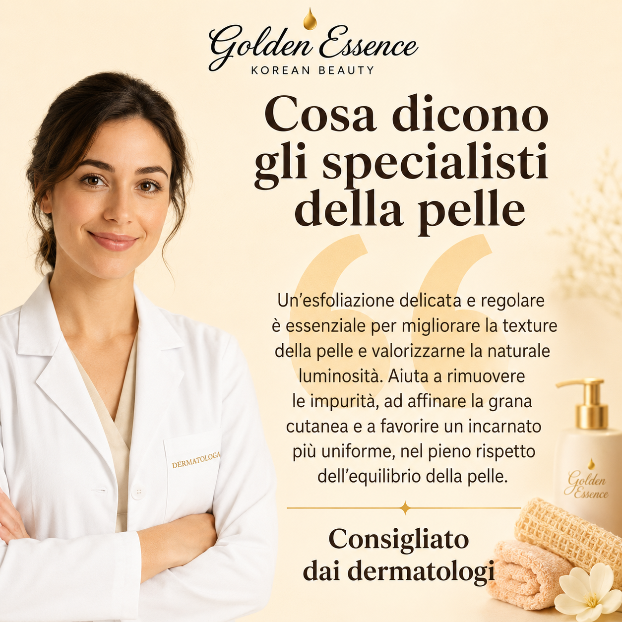 Salvietta Esfoliante Antibatterica in Fibra di Bambù