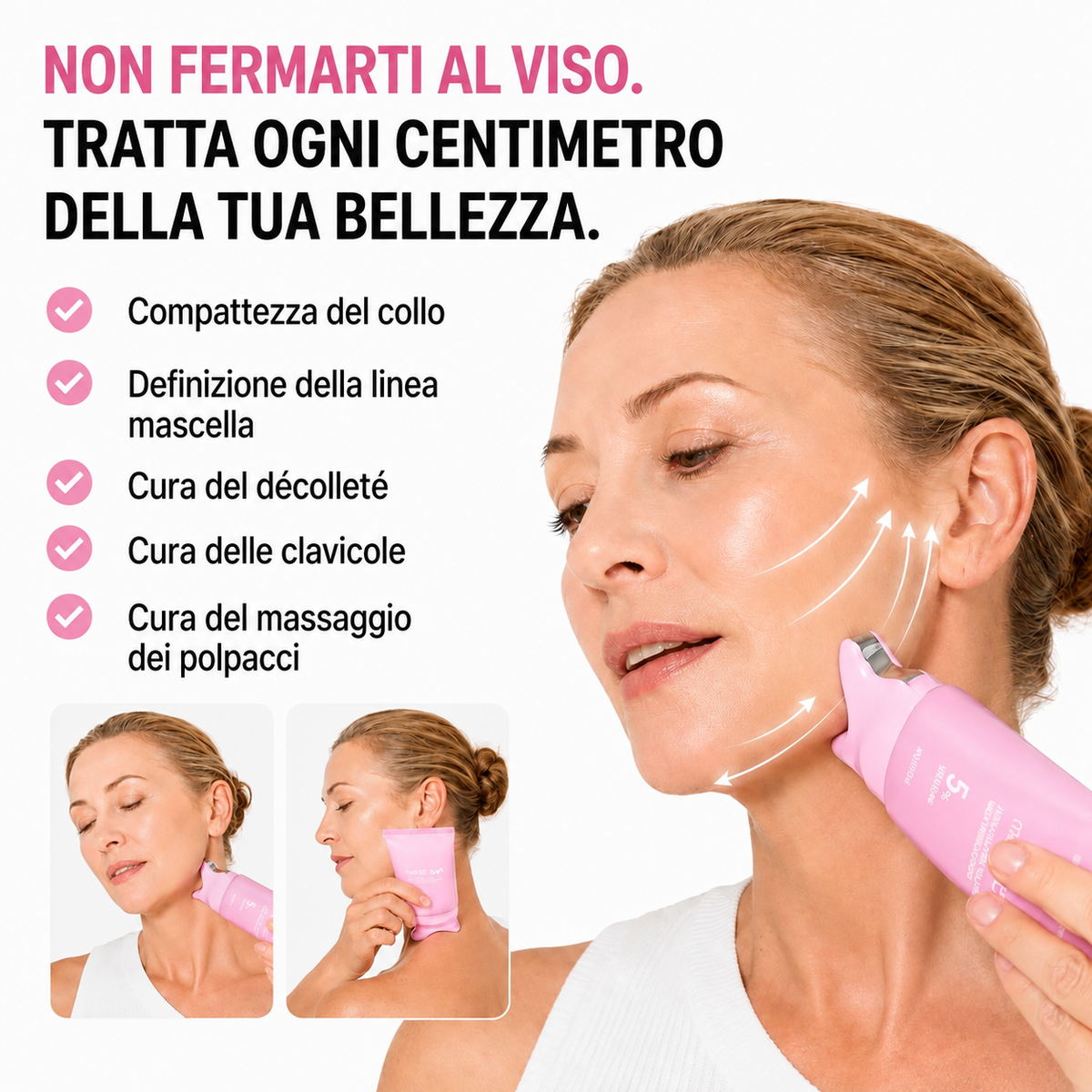 GoldLift PDRN – Crema Collagene Liftante Viso e Collo con GuaSha Integrato