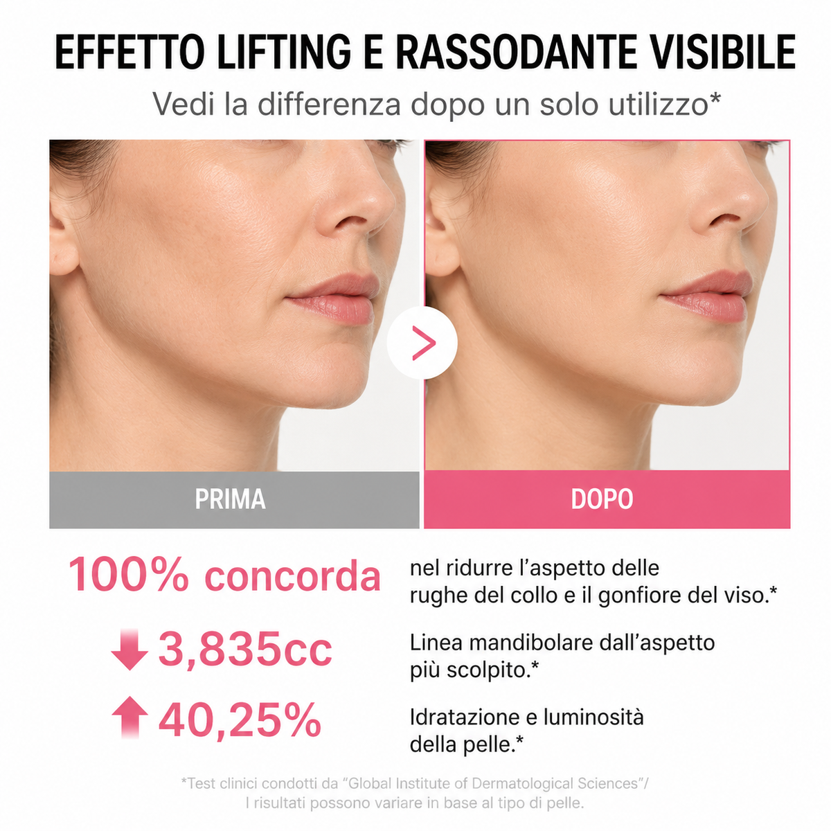 GoldLift PDRN – Crema Collagene Liftante Viso e Collo con GuaSha Integrato