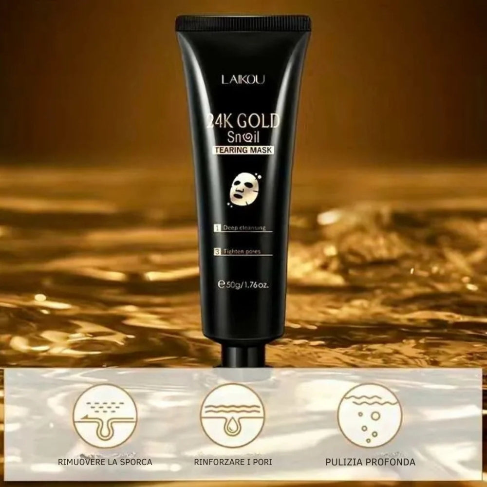 Maschera al Collagene in Oro 24K