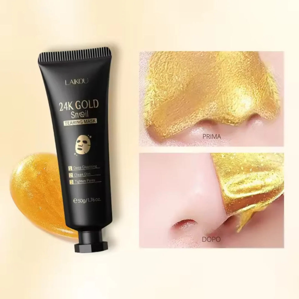Maschera al Collagene in Oro 24K